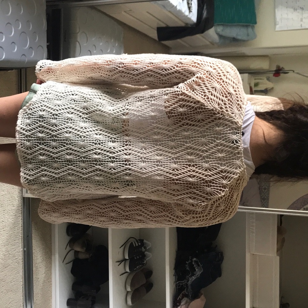 See through knitted top